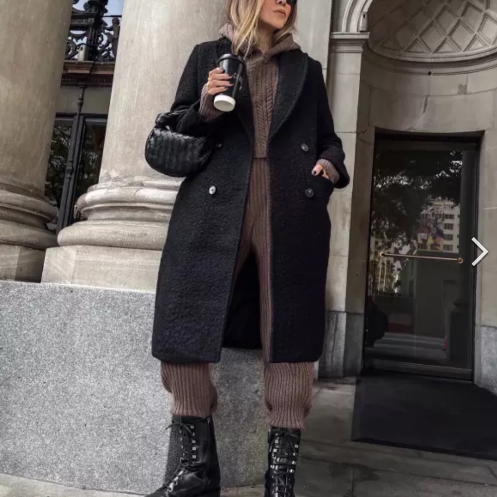 NWT Express Sherpa Wool Double Breasted Jacket
